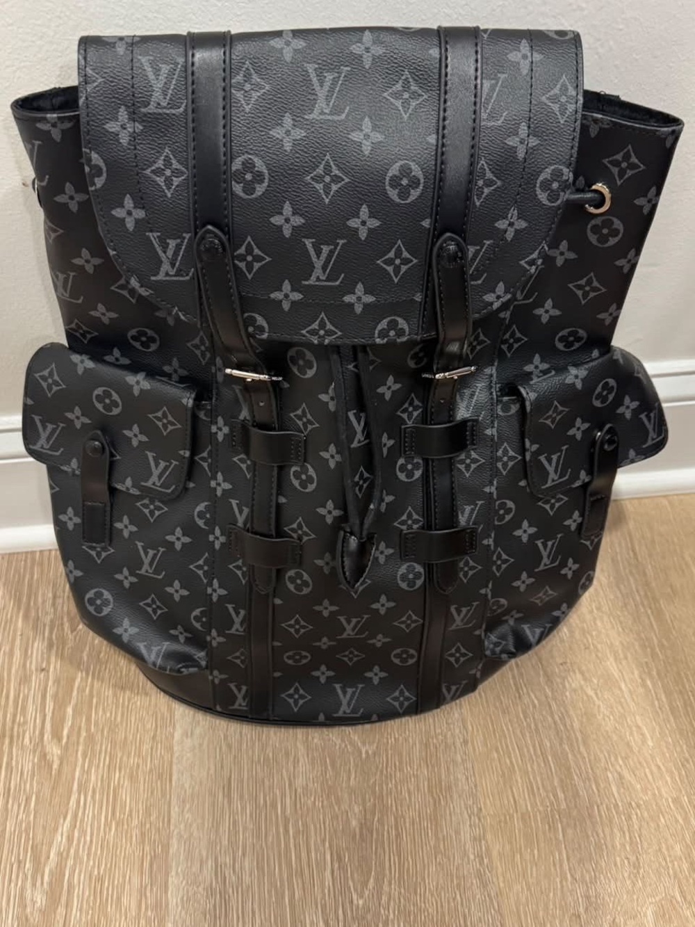 Louis Vuitton Black Monogram Eclipse Canvas Backpack | Black & Grey Style